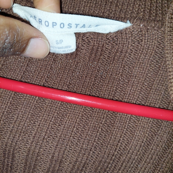 Brown aeropostale wrap top - Picture 5 of 6